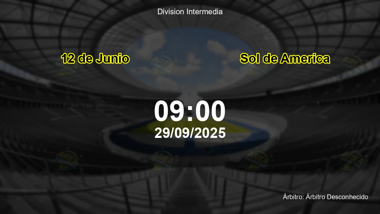 Palpite e análise do jogo 12 de Junio vs Sol de America pela Division Intermedia