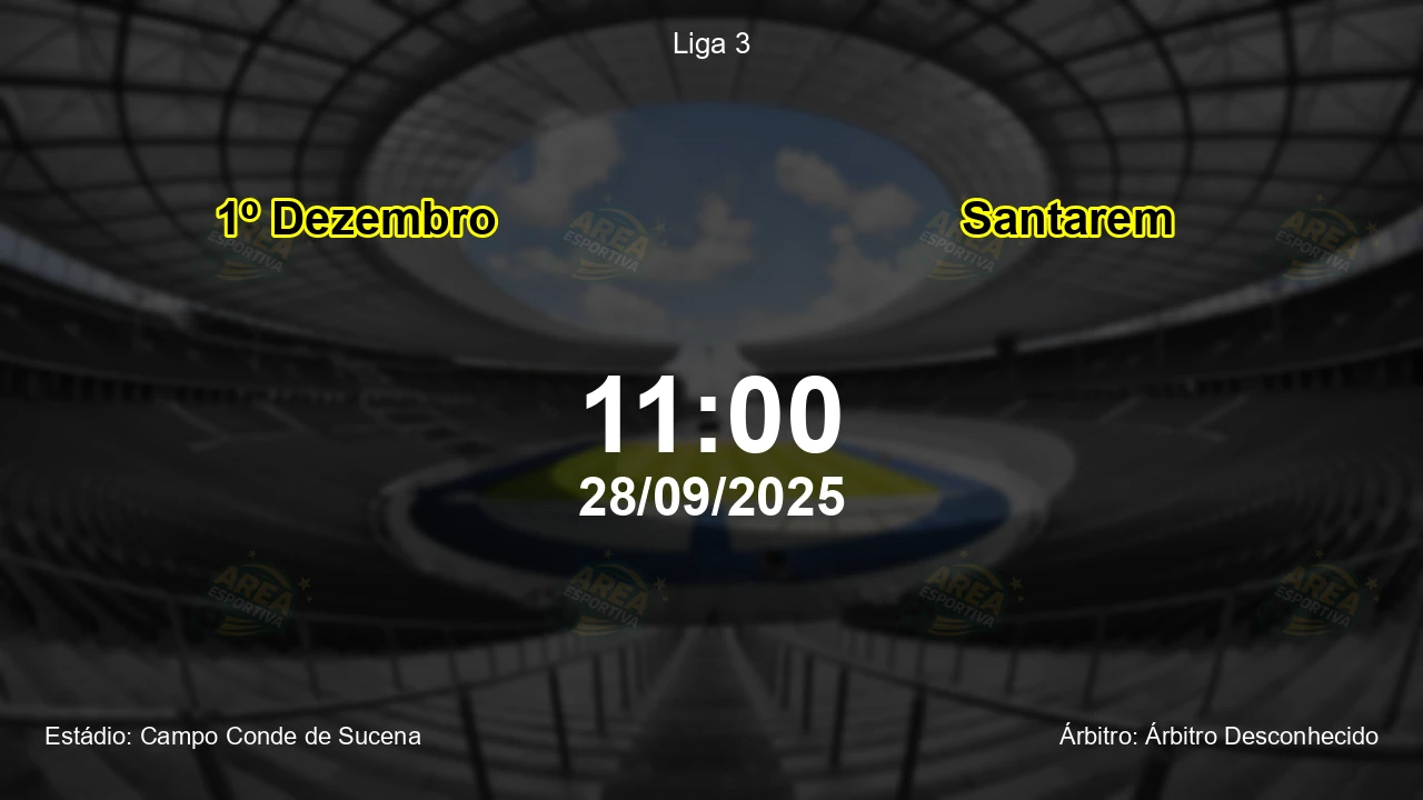 Palpite e análise do jogo 1º Dezembro vs Santarem pela Liga 3