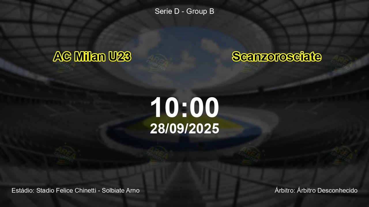 Palpite e análise do jogo AC Milan U23 vs Scanzorosciate pela Serie D - Group B