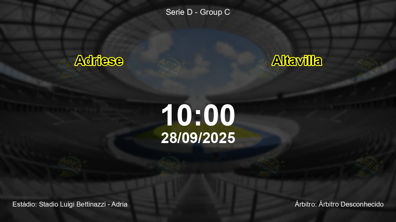 Palpite e análise do jogo Adriese vs Altavilla pela Serie D - Group C