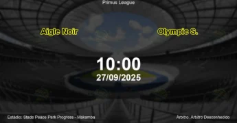 Palpite e análise do jogo Aigle Noir vs Olympic S. pela Primus League