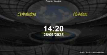 Palpite e análise do jogo Al Salmiya vs Al Jahra pela Premier League