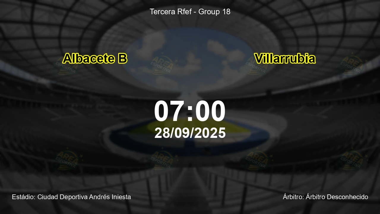 Palpite e análise do jogo Albacete B vs Villarrubia pela Tercera Rfef - Group 18