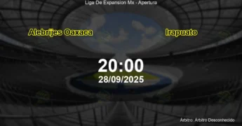 Palpite e análise do jogo Alebrijes Oaxaca vs Irapuato pela Liga De Expansion Mx - Apertura