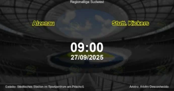 Palpite e análise do jogo Alzenau vs Stutt. Kickers pela Regionalliga Sudwest