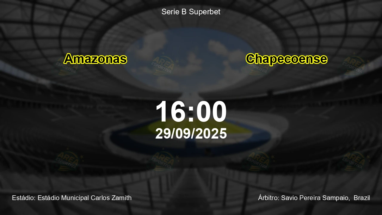 Palpite e análise do jogo Amazonas vs Chapecoense pela Serie B Superbet