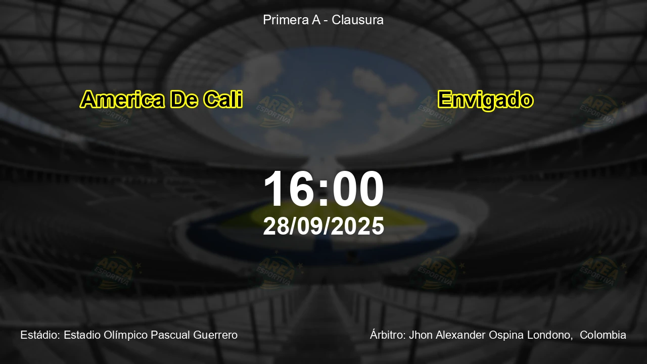 Palpite e análise do jogo America De Cali vs Envigado pela Primera A - Clausura