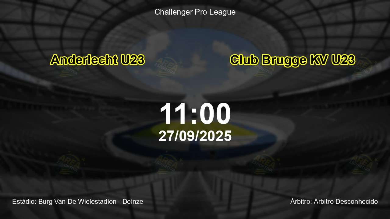 Palpite e análise do jogo Anderlecht U23 vs Club Brugge KV U23 pela Challenger Pro League