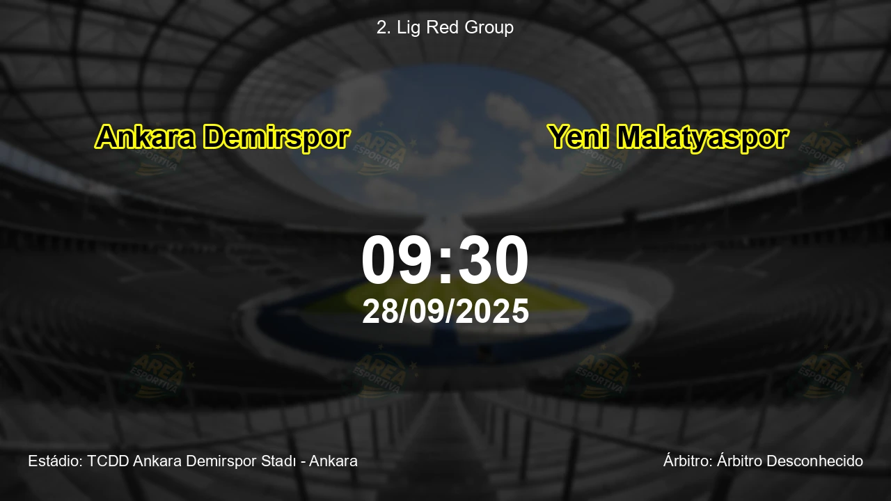 Palpite e análise do jogo Ankara Demirspor vs Yeni Malatyaspor pela 2. Lig Red Group