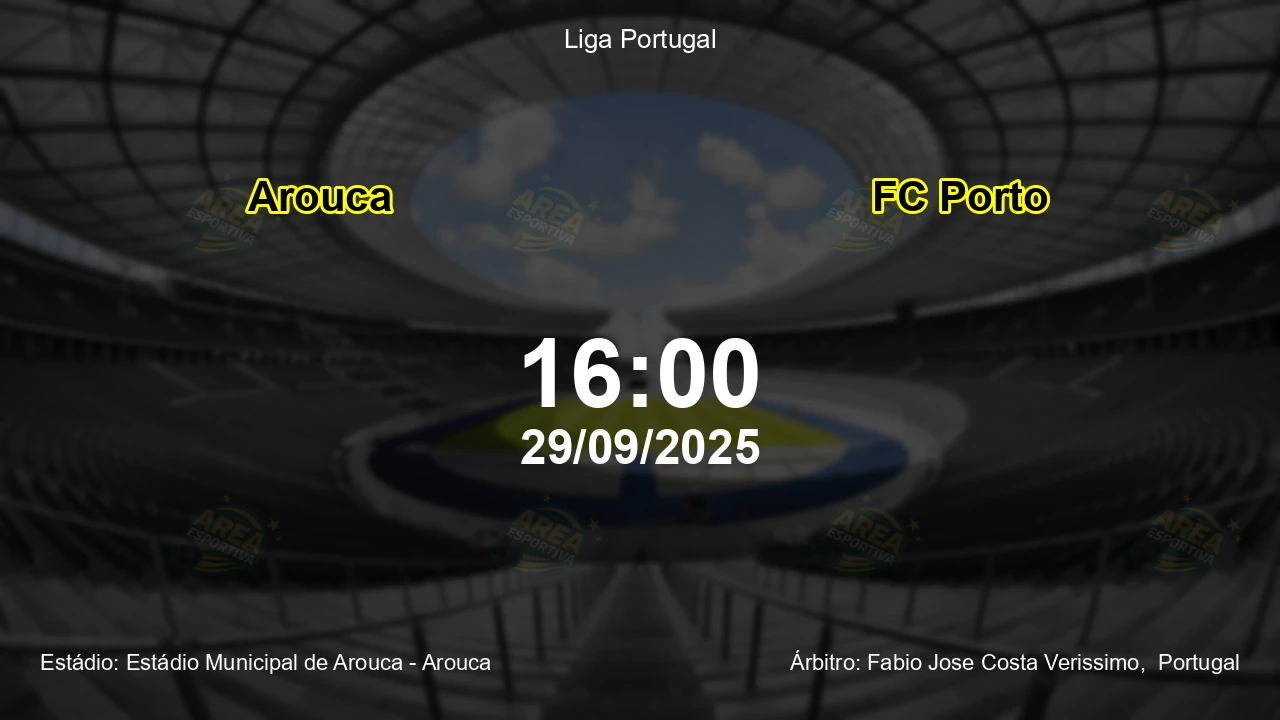 Palpite e análise do jogo Arouca vs FC Porto pela Liga Portugal