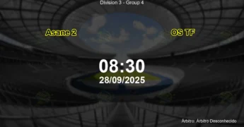 Palpite e análise do jogo Asane 2 vs OS TF pela Division 3 - Group 4