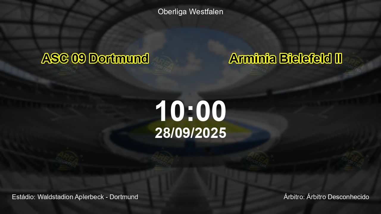 Palpite e análise do jogo ASC 09 Dortmund vs Arminia Bielefeld II pela Oberliga Westfalen