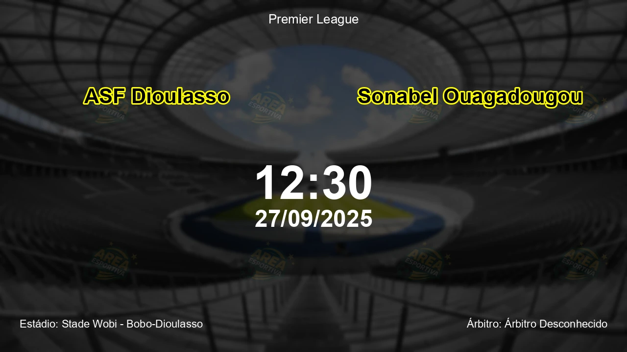 Palpite e análise do jogo ASF Dioulasso vs Sonabel Ouagadougou pela Premier League