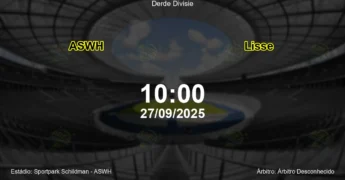 Palpite e análise do jogo ASWH vs Lisse pela Derde Divisie