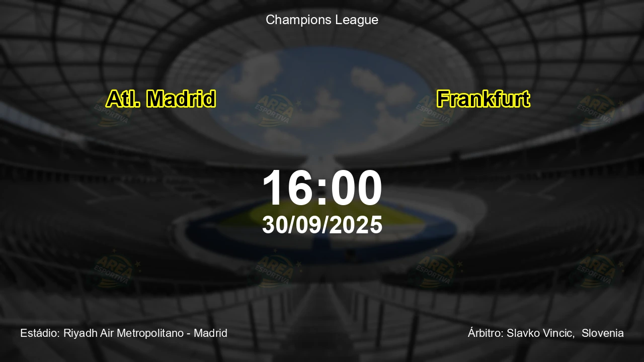 Palpite e análise do jogo Atl. Madrid vs Frankfurt pela Champions League
