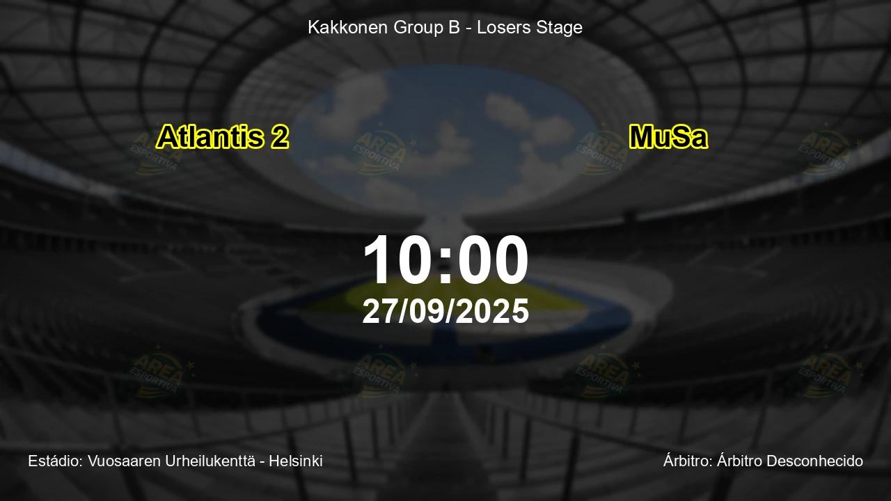Palpite e análise do jogo Atlantis 2 vs MuSa pela Kakkonen Group B - Losers Stage