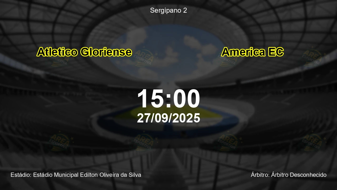 Palpite e análise do jogo Atletico Gloriense vs America EC pela Sergipano 2