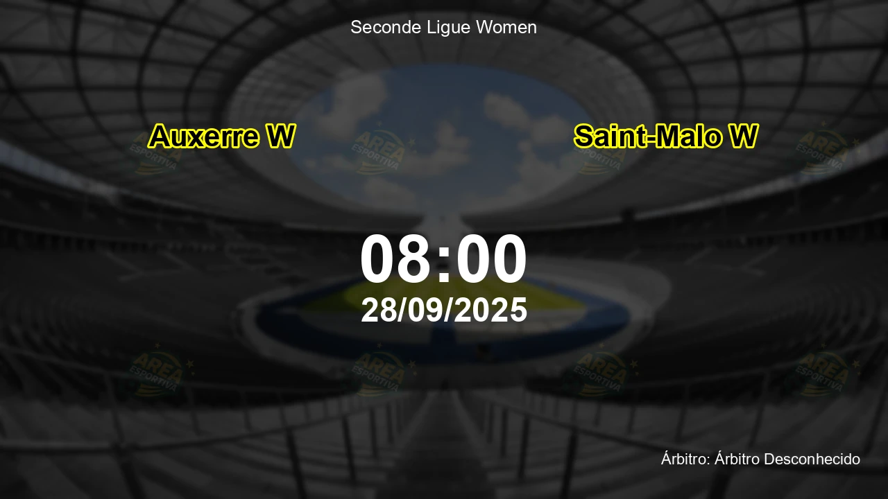 Palpite e análise do jogo Auxerre W vs Saint-Malo W pela Seconde Ligue Women