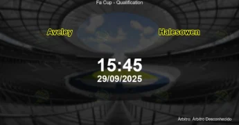 Palpite e análise do jogo Aveley vs Halesowen pela Fa Cup - Qualification