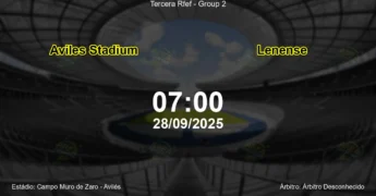 Palpite e análise do jogo Aviles Stadium vs Lenense pela Tercera Rfef - Group 2