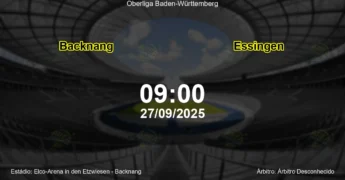 Palpite e análise do jogo Backnang vs Essingen pela Oberliga Baden-Württemberg