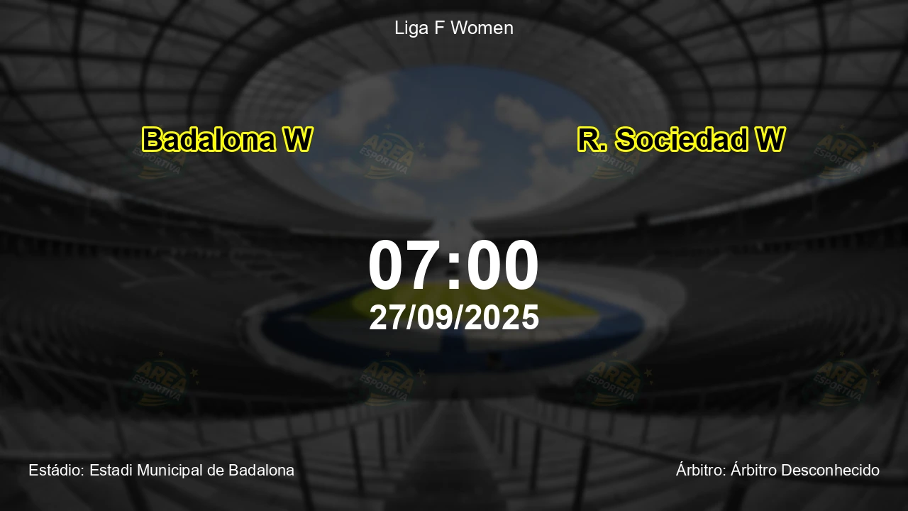 Palpite e análise do jogo Badalona W vs R. Sociedad W pela Liga F Women