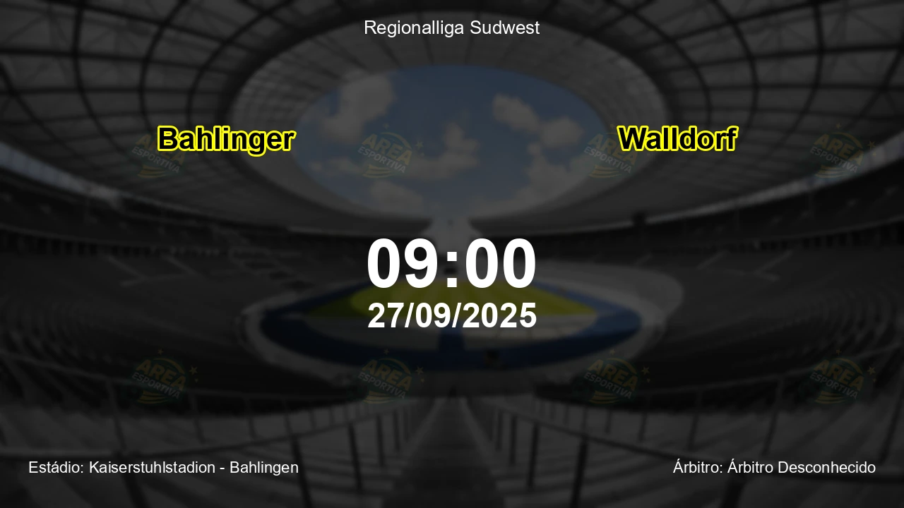 Palpite e análise do jogo Bahlinger vs Walldorf pela Regionalliga Sudwest