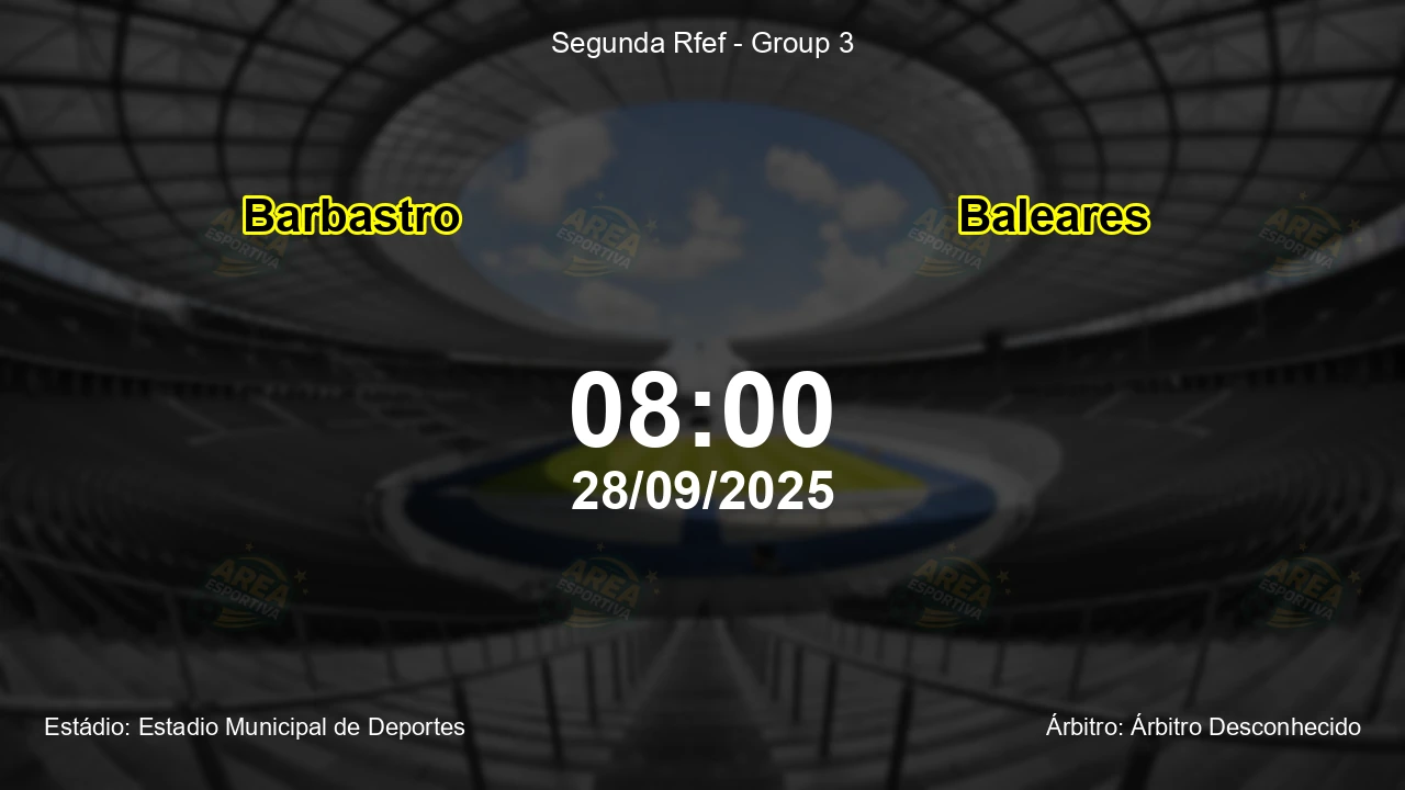 Palpite e análise do jogo Barbastro vs Baleares pela Segunda Rfef - Group 3