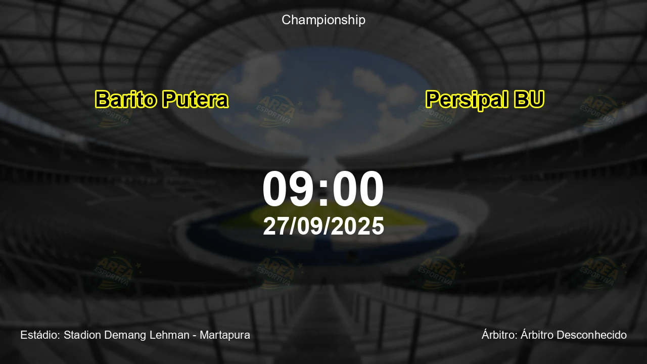 Palpite e análise do jogo Barito Putera vs Persipal BU pela Championship