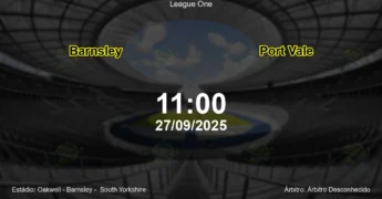 Palpite e análise do jogo Barnsley vs Port Vale pela League One