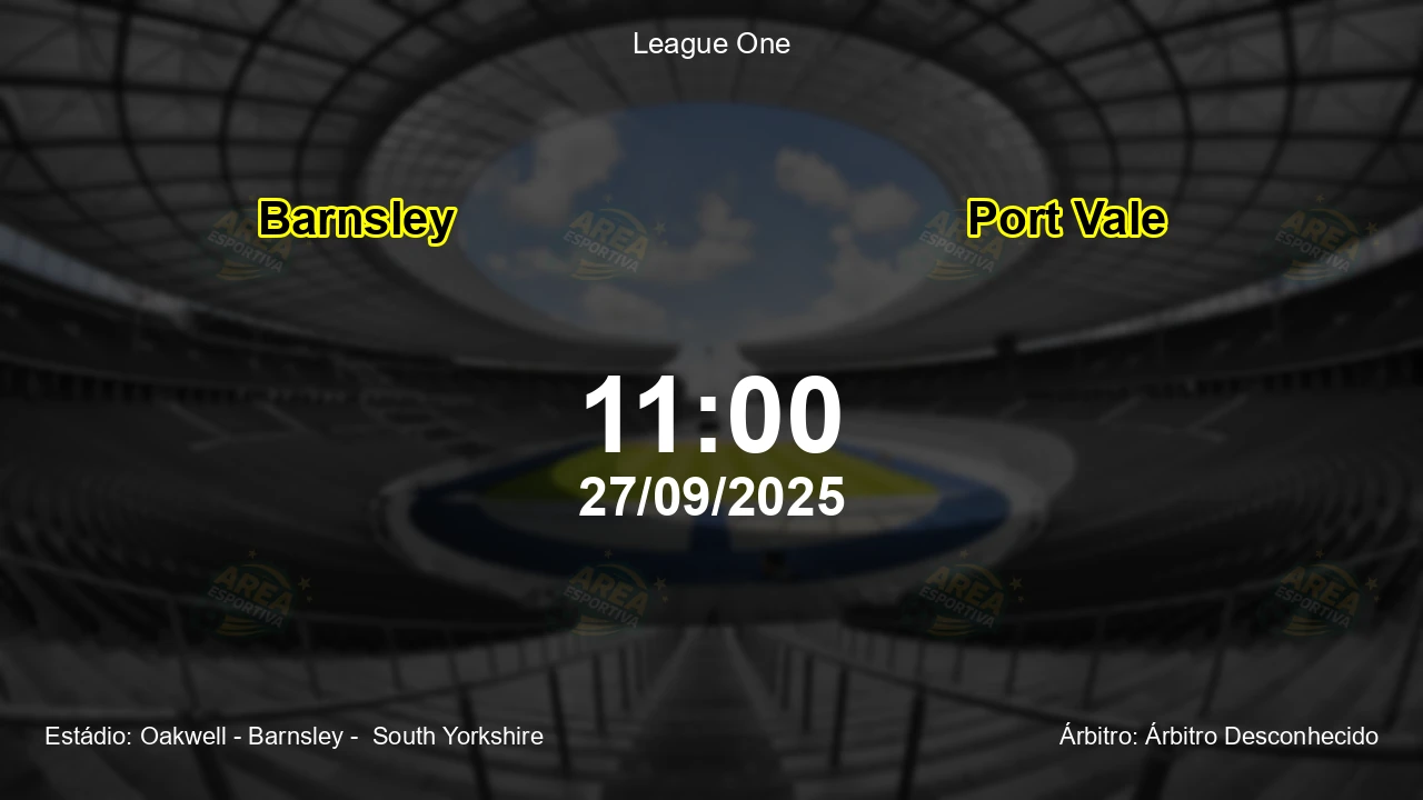 Palpite e análise do jogo Barnsley vs Port Vale pela League One