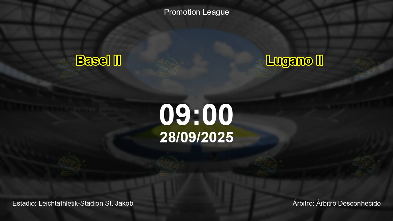 Palpite e análise do jogo Basel II vs Lugano II pela Promotion League