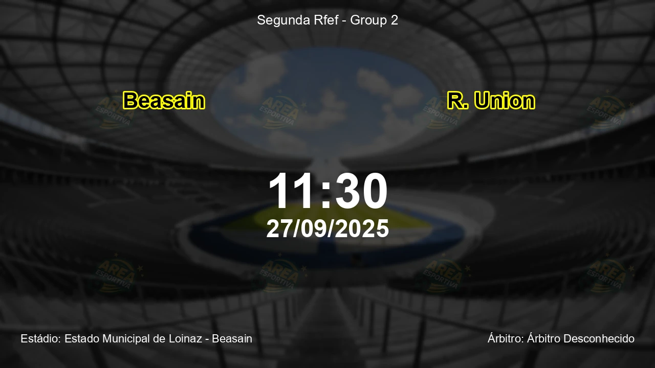 Palpite e análise do jogo Beasain vs R. Union pela Segunda Rfef - Group 2
