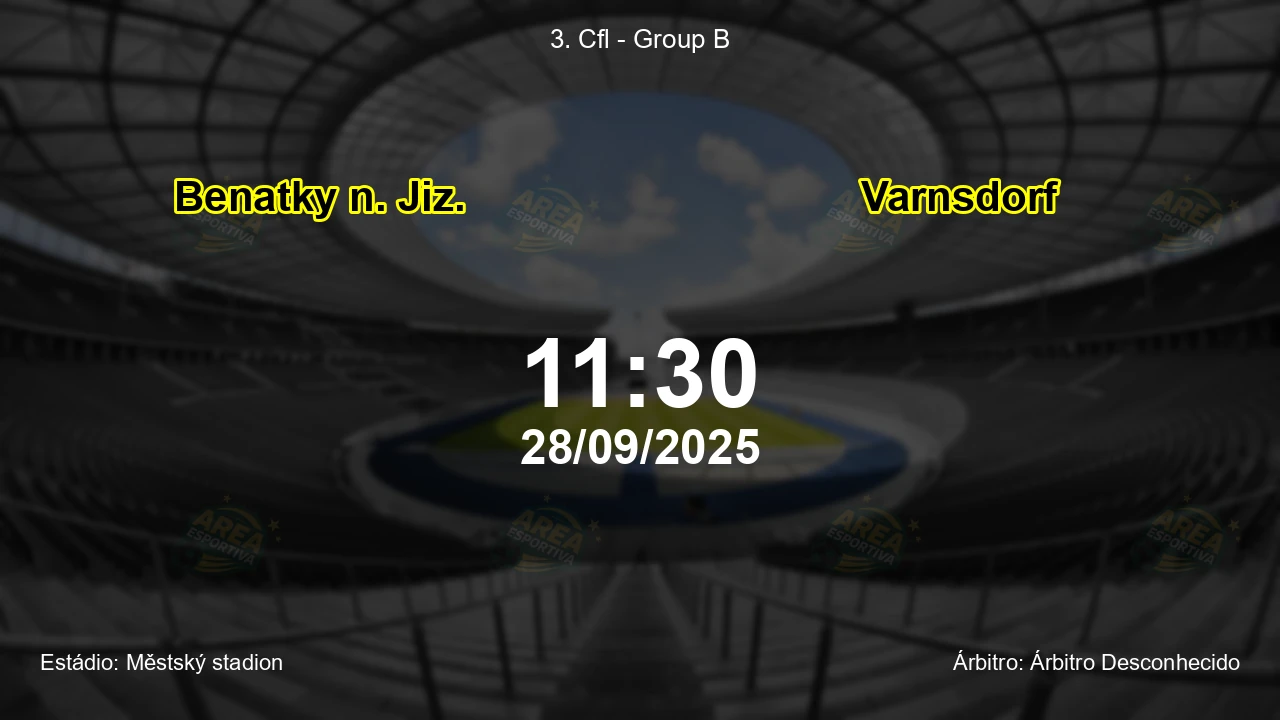 Palpite e análise do jogo Benatky n. Jiz. vs Varnsdorf pela 3. Cfl - Group B