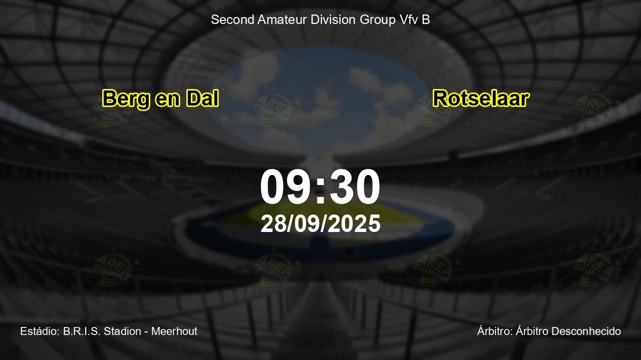 Palpite e análise do jogo Berg en Dal vs Rotselaar pela Second Amateur Division Group Vfv B