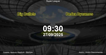 Palpite e análise do jogo Big Bullets vs Dedza Dynamos pela Super League