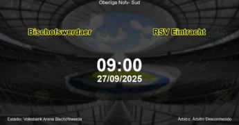 Palpite e análise do jogo Bischofswerdaer vs RSV Eintracht pela Oberliga Nofv- Sud