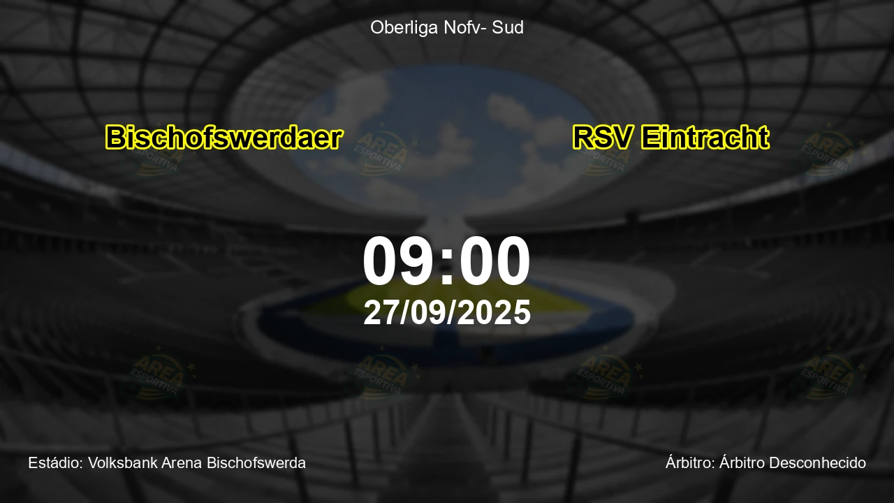 Palpite e análise do jogo Bischofswerdaer vs RSV Eintracht pela Oberliga Nofv- Sud