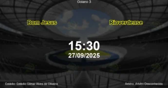 Palpite e análise do jogo Bom Jesus vs Rioverdense pela Goiano 3
