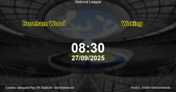 Palpite e análise do jogo Boreham Wood vs Woking pela National League