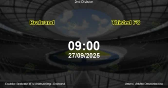 Palpite e análise do jogo Brabrand vs Thisted FC pela 2nd Division
