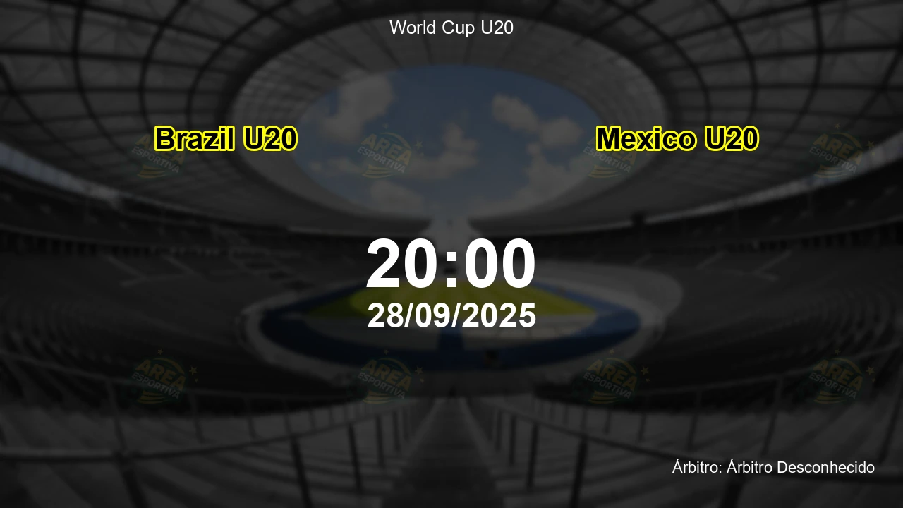 Palpite e análise do jogo Brazil U20 vs Mexico U20 pela World Cup U20