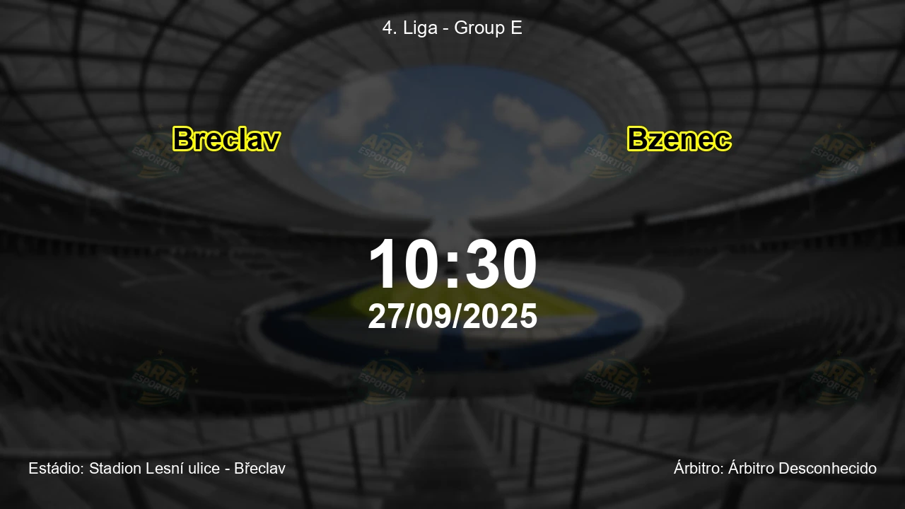 Palpite e análise do jogo Breclav vs Bzenec pela 4. Liga - Group E