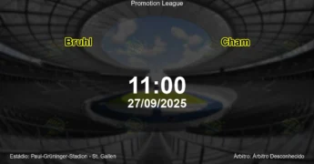Palpite e análise do jogo Bruhl vs Cham pela Promotion League