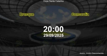 Palpite e análise do jogo Brusque vs Concordia pela Copa Santa Catarina