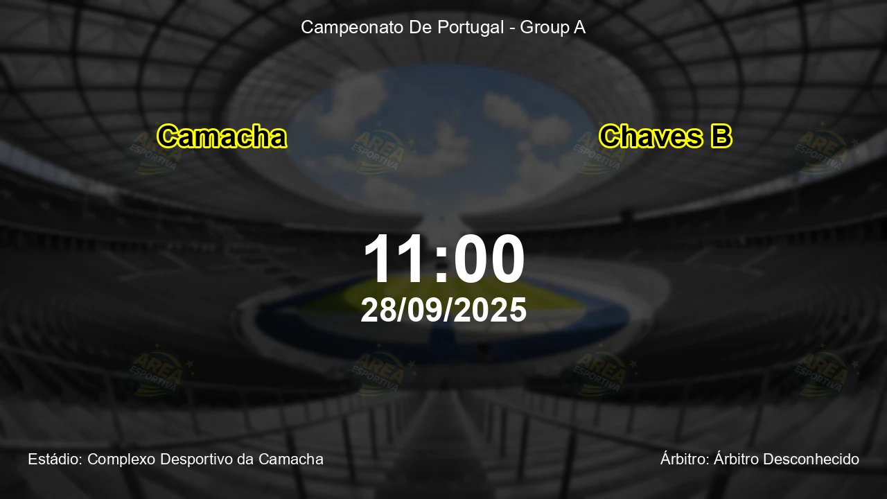 Palpite e análise do jogo Camacha vs Chaves B pela Campeonato De Portugal - Group A