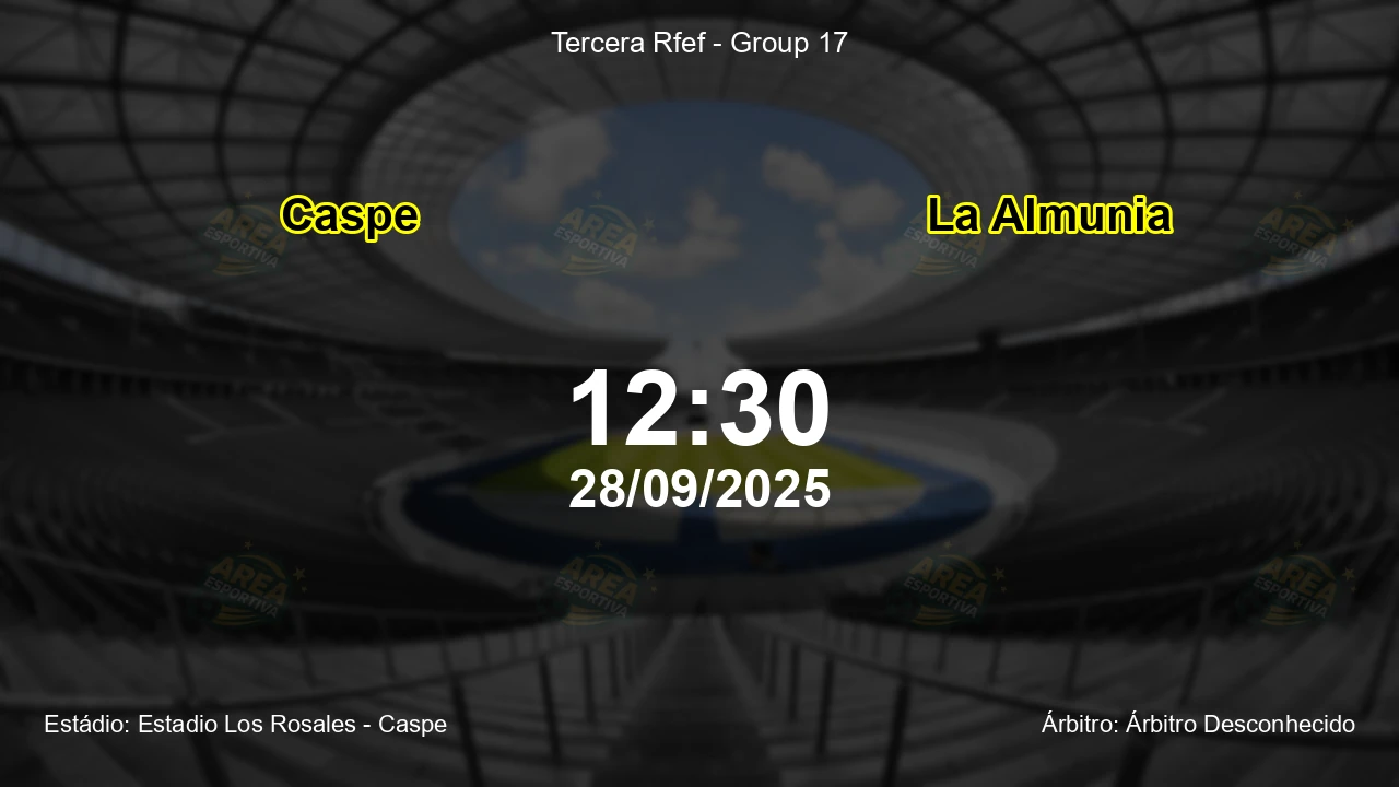Palpite e análise do jogo Caspe vs La Almunia pela Tercera Rfef - Group 17