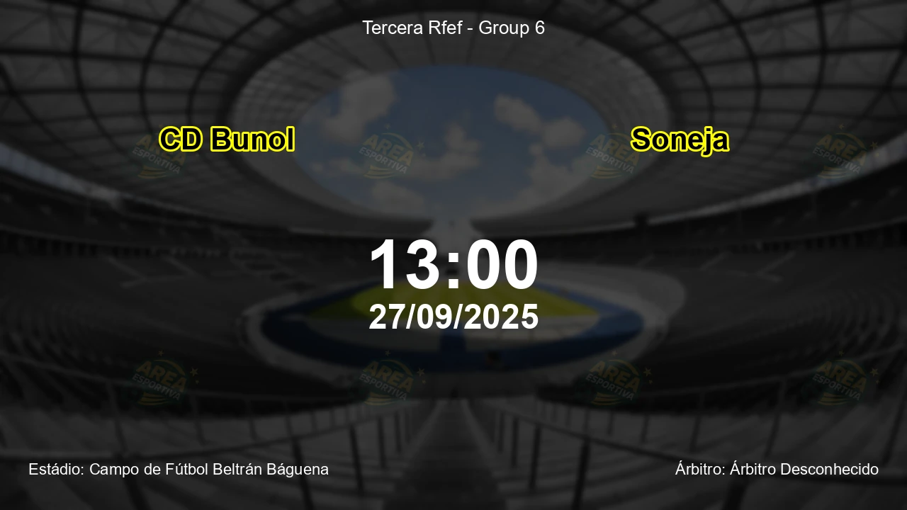 Palpite e análise do jogo CD Bunol vs Soneja pela Tercera Rfef - Group 6