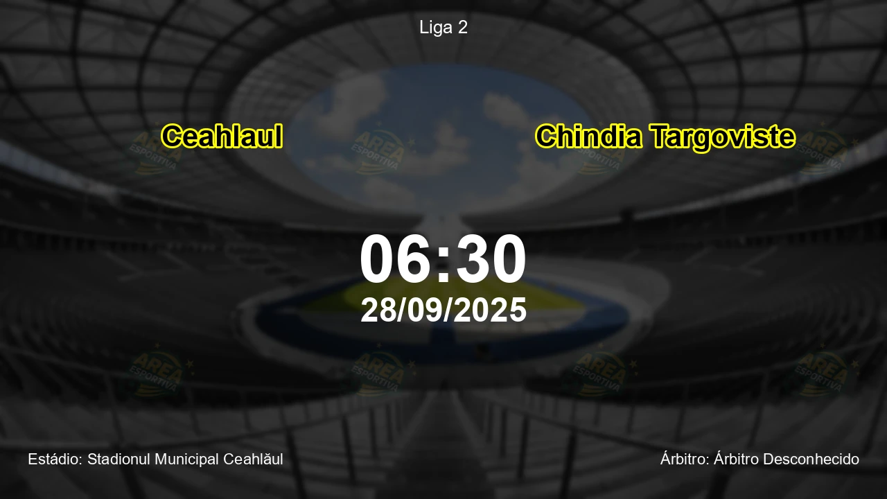 Palpite e análise do jogo Ceahlaul vs Chindia Targoviste pela Liga 2