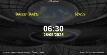 Palpite e análise do jogo Cerezo Osaka vs Kyoto pela J1 League